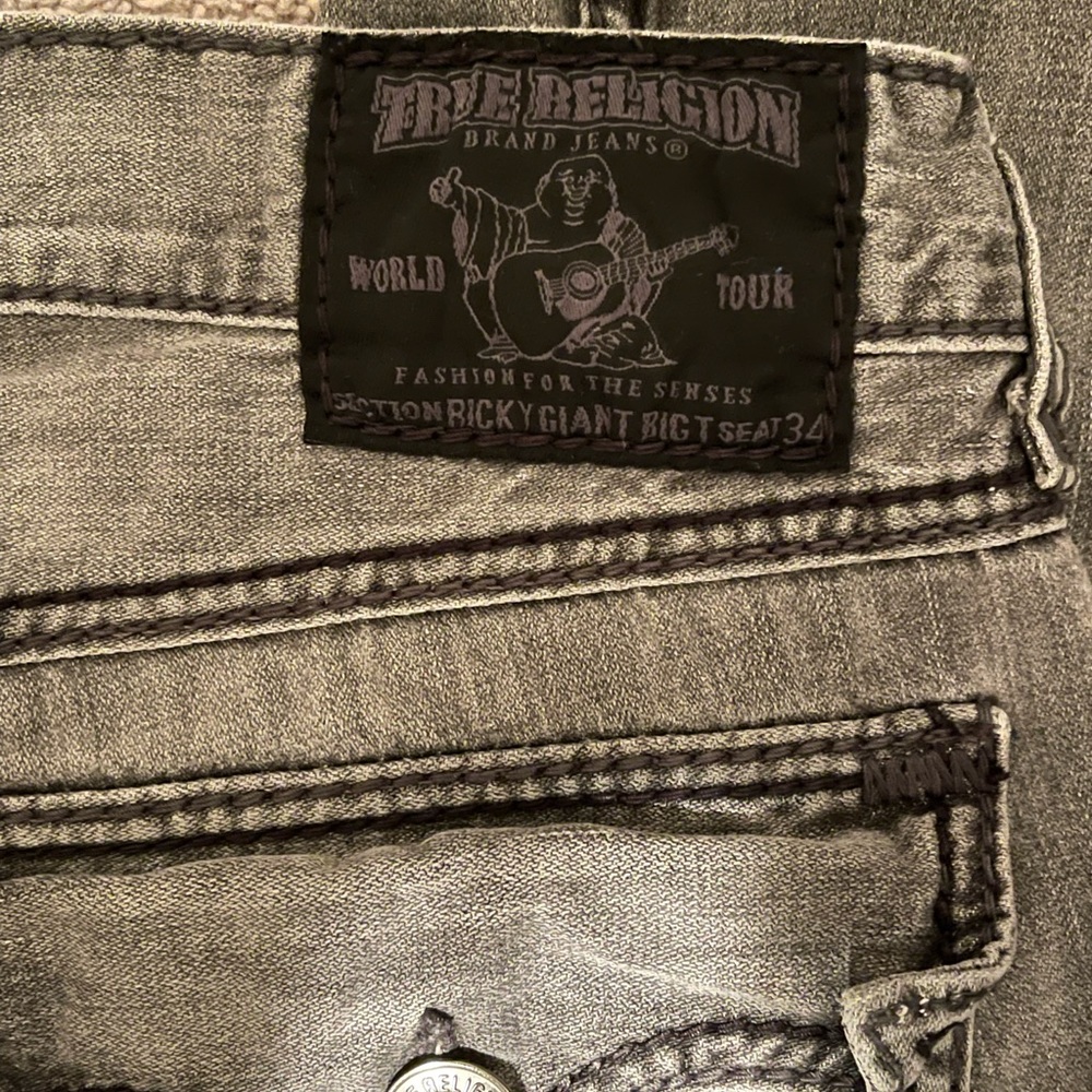 True Religion Relaxed Straight Jeans - Picture 3 of 4